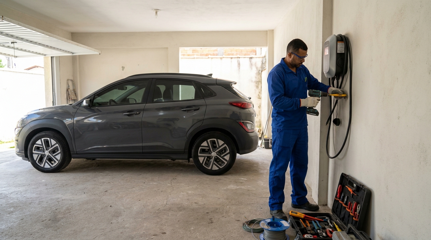 Instalação de Carregador de Carro Elétrico perto de mim em Cotia‑SP