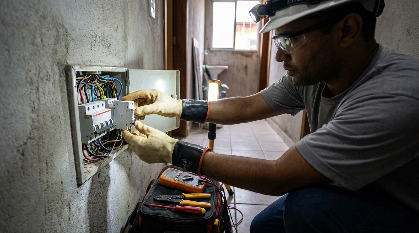 Instalacao de disjuntor profissional em Cotia‑SP