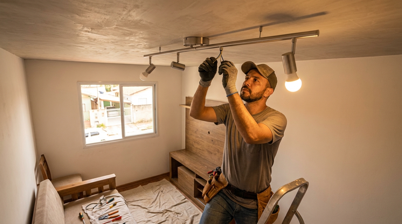 Instalacao de luminarias residencial em Cotia‑SP