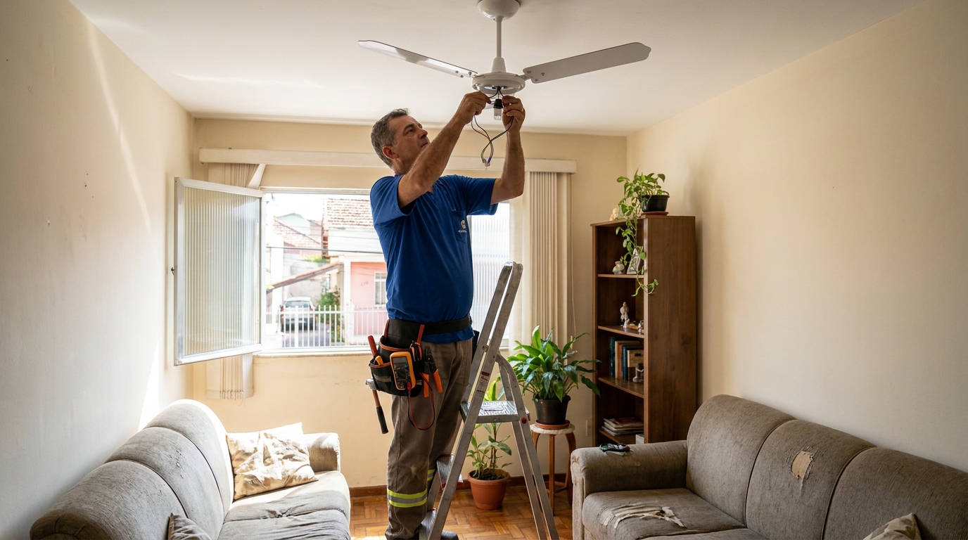 Instalação de Ventilador de Teto perto de mim em Cotia‑SP