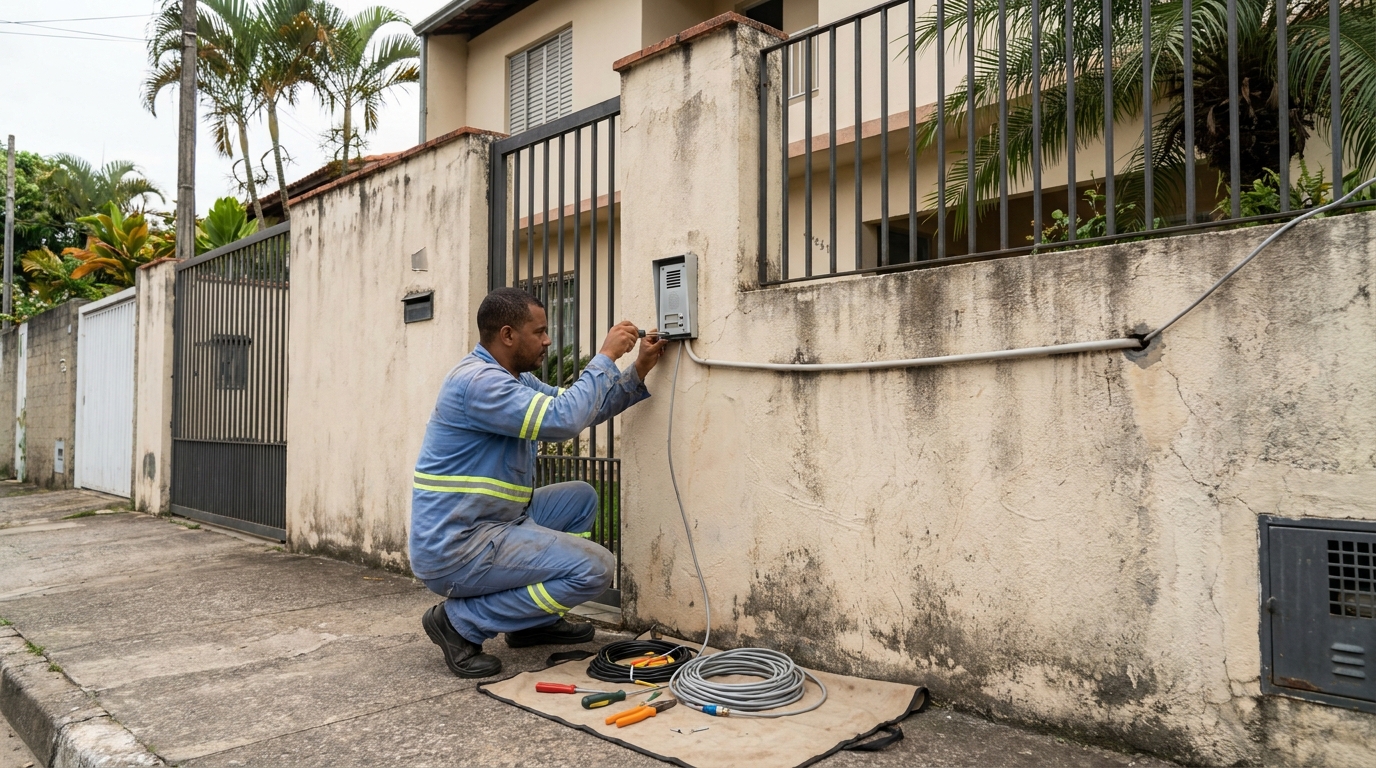 Instalacao de video porteiro em Cotia‑SP